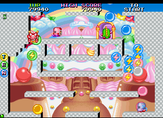 Screenshot of Bubble Bobble 2 (World)