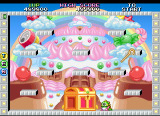 Screenshot of Bubble Bobble 2 (World)