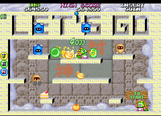 Screenshot of Bubble Bobble 2 (World)