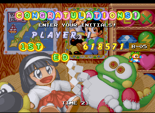 Screenshot of Bubble Bobble 2 (World)