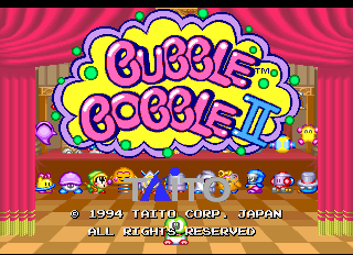 Screenshot of Bubble Bobble 2 (World)