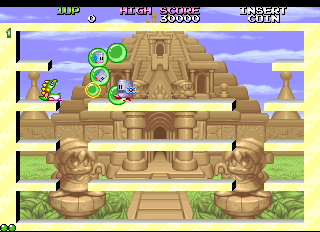 Screenshot of Bubble Bobble 2 (World)