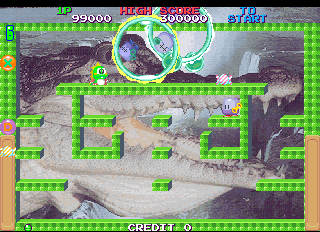 Screenshot of Bubble Memories-The Story of Bubble Bobble 3 (World)