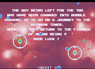 Screenshot of Bubble Memories-The Story of Bubble Bobble 3 (World)