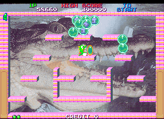 Screenshot of Bubble Memories-The Story of Bubble Bobble 3 (World)