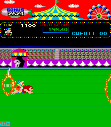 Screenshot of Circus Charlie