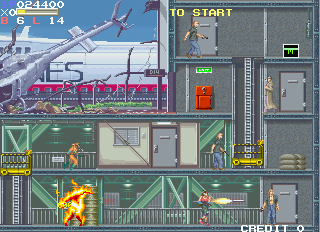 Screenshot of Elevator Action Returns (World)