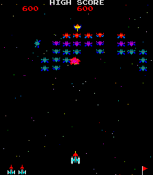 Screenshot of Galaxian Turbo