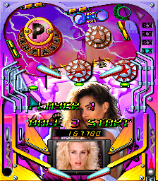 Screenshot of Gals Pinball