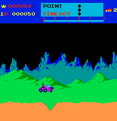 Screenshot of Moon Patrol