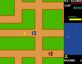 Screenshot of Rally X