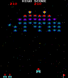 Screenshot of Super Galaxians