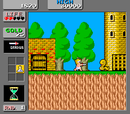 Screenshot of Wonder Boy in Monster Land