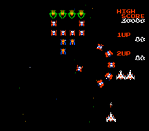 Screenshot of Galaga