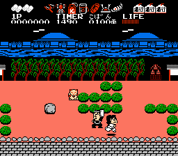 Screenshot of Ganbare Goemon-Karakuri Douchuu