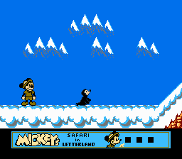 Screenshot of Mickeys Safari In Letterland