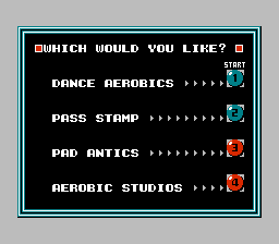 Screenshot of Power Pad Dance Aerobics