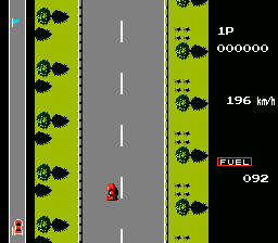 Screenshot of Road Fighter