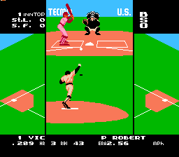 Screenshot of Tecmo Baseball