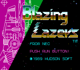 Screenshot of Blazing Lazers (Jap)