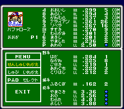 Screenshot of College Pro Baseball 89