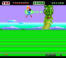 Screenshot of Space Harrier