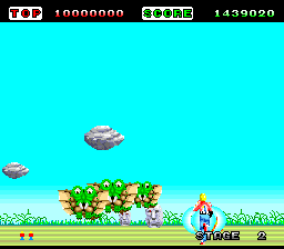 Screenshot of Space Harrier