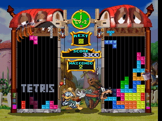 Screenshot of Mickeys Magical Tetris (Jap)