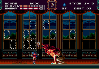 Screenshot of Castlevania Bloodlines