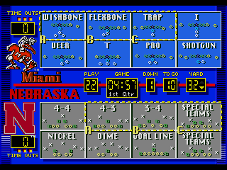 Screenshot of College Football USA 96