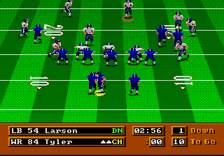 Screenshot of Mike Ditka Power Football