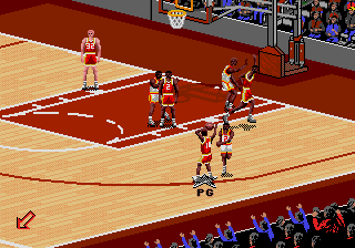 Screenshot of NBA Live 95