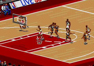 Screenshot of NBA Live 96