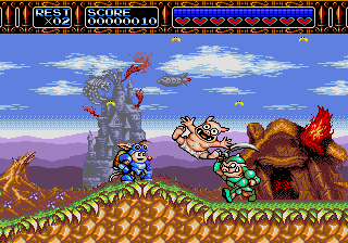 Screenshot of Rocket Knight Adventures