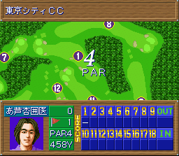 Screenshot of Best Shot Pro Golf (Jap)