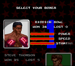 Screenshot of Riddick Bowe Boxing