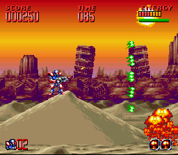 Screenshot of Super Turrican 2