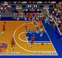 Screenshot of Tecmo Super NBA Basketball